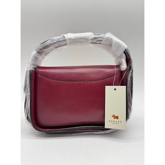 RADLEY London Westwell Lane smooth leather flap small crossbody -Cranberry /Wine - Picture 6 of 7